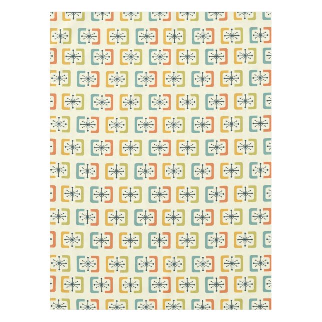 Nappe Mi-Siècle Moderne Starburst Coques (Devant)