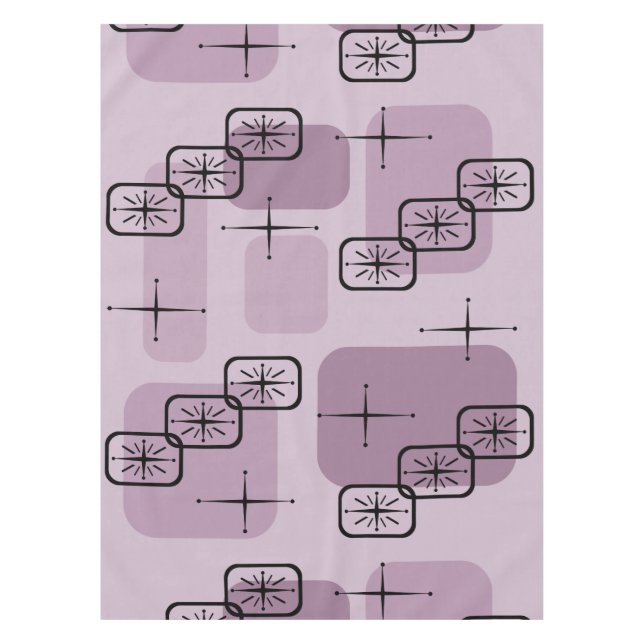 Nappe Mid Century Modern Sputnik Mauve (Devant)