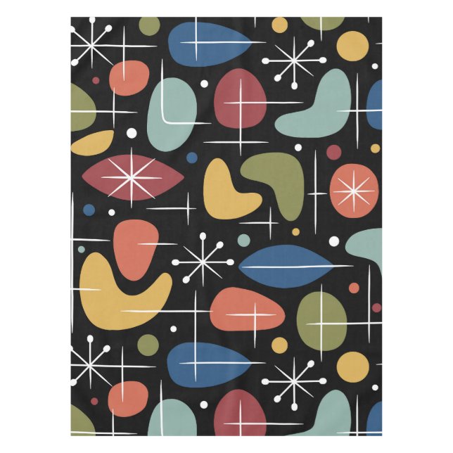 Nappe Mid Century Modern Starburst Pattern (Devant)