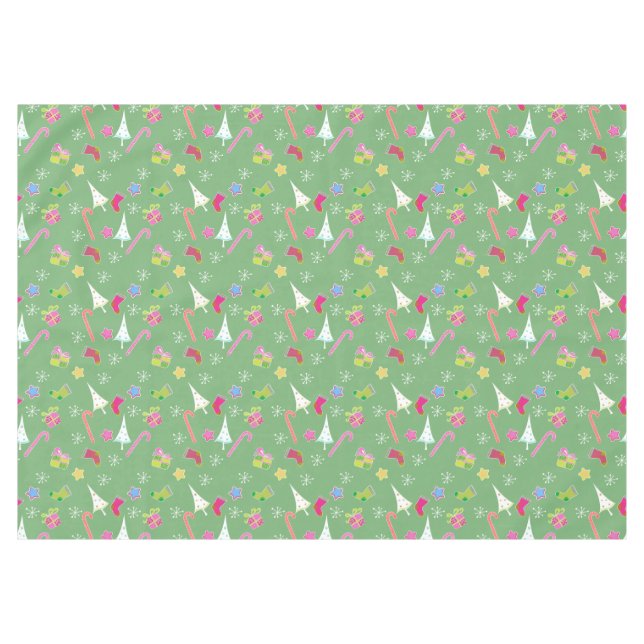 Nappe mignon bonbons de noël motif (Devant (Horizontal))