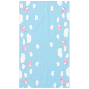 Nappe mignonne d'anniversaire de porc de vol