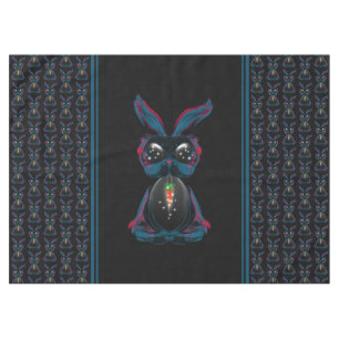 Nappe Mignonne Eyes Rabbit en Yoga Pose Méditation