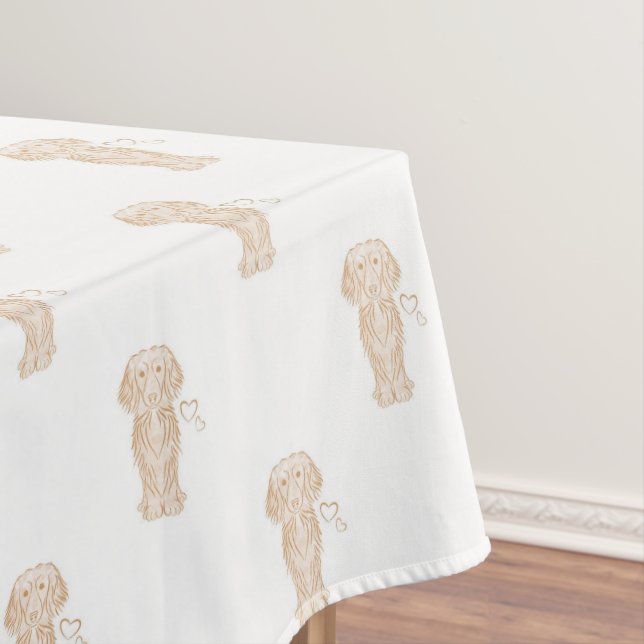 Nappe Mignonne long Haired Dachshund Chien de saucisse (In Situ)
