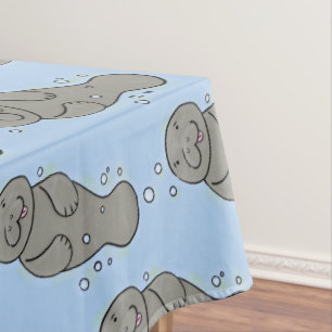 Nappe Mignonne manatée bébé avec bulles illustration