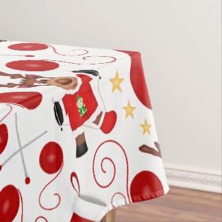 Nappe Mignons enfants rouges Noël Renne
