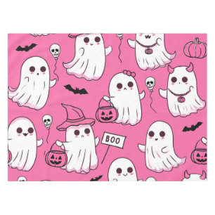 Nappe Mignons fantômes rose d'Halloween Fête Kawaii effr
