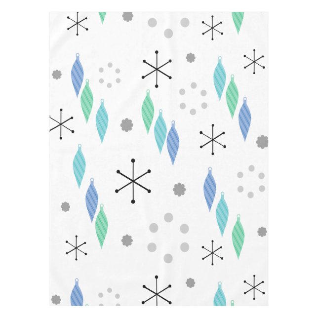 Nappe Milieu du siècle moderne hiver vert (Devant)