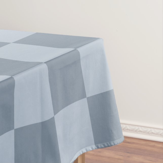 Nappe Minimalist Powder Blue Checkerboard Pattern (In Situ)
