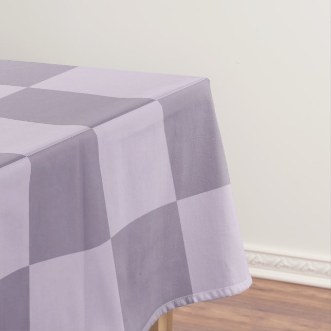 Nappe Minimalist Soft Lavender Checkerboard Pattern  (In Situ)