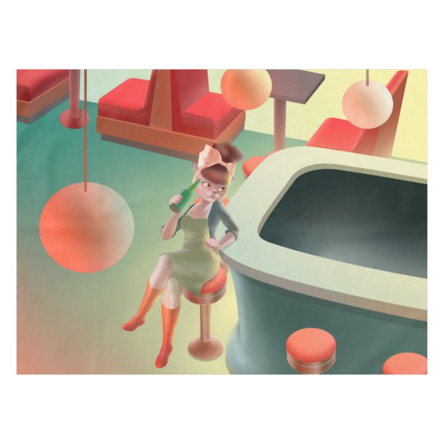 Nappe Miss Meow - Late Night Bar Series (Devant (Horizontal))