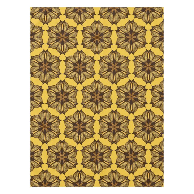 Nappe Modèle Abstrait Jaune (Devant)