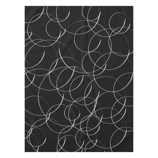 Nappe Modèle de cercles blancs (Devant)