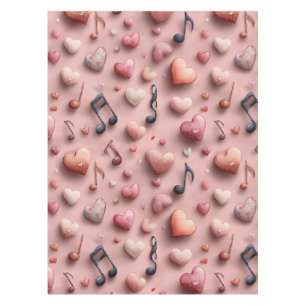Nappe Modèle de la Saint-Valentin Cœurs Musicaux