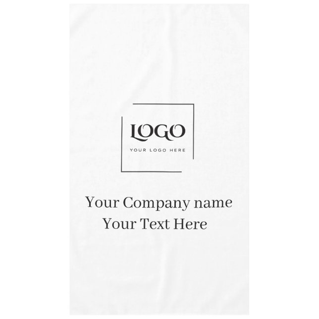 Nappe Modèle de logo personnalisé élégant (Devant)