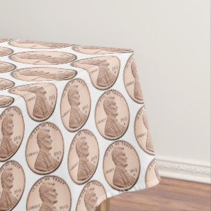 Nappe Modèle de pièce de monnaie Copper Penny – Dessin d