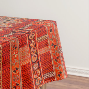 Nappe Modèle de tapis oriental en oranges lumineuses