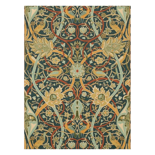 Nappe Modèle de tapisserie forestière de William Morris  (Devant)