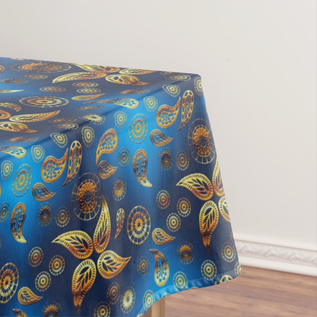 Nappe Modèle d'or ethnique de Paisley (In Situ)