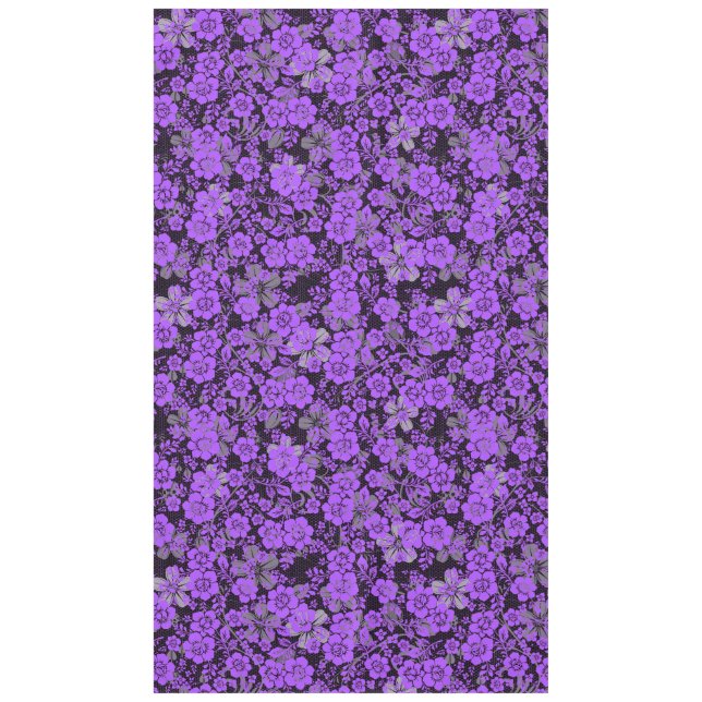 Nappe Modèle floral 15.Purple.b Black BG (Devant)