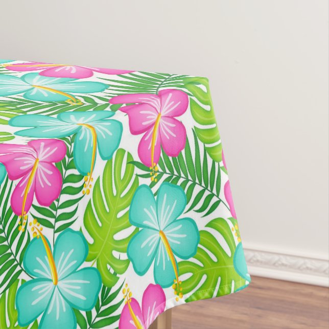 Nappe Modèle floral hawaïen tropical d'été (In Situ)