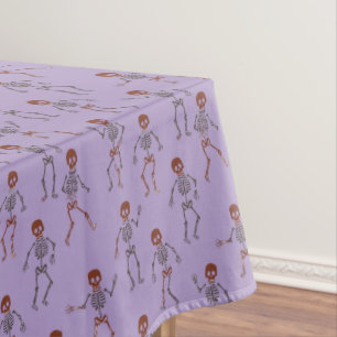 Nappe Modèle Halloween De Skeletons De Danse