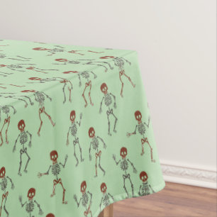 Nappe Modèle Halloween De Skeletons De Danse