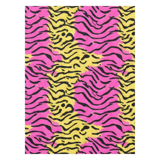 Nappe Modèle Zebra Parties scintillant rose (Devant)