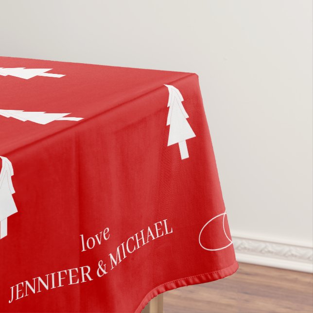 Nappe Modern elegant red pine tree Joy Christmas (In Situ)