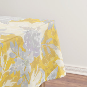 Nappe Moderne Elégante Mustard Jaune Marigold Fleurs