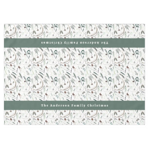 Nappe Moderne et élégant aquarelle feuillage accueil