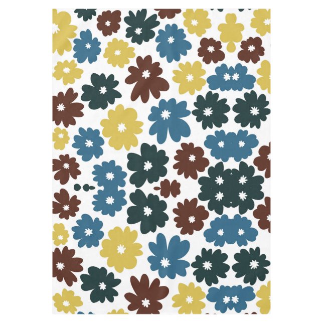 Nappe Moderne motif floral chic  (Devant)