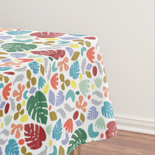 Nappe Moderne Vert Rouge Orange Organique Formes design