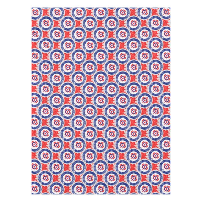 Nappe Modes cible Mod feuille d'érable Grunge cible Roun (Devant)