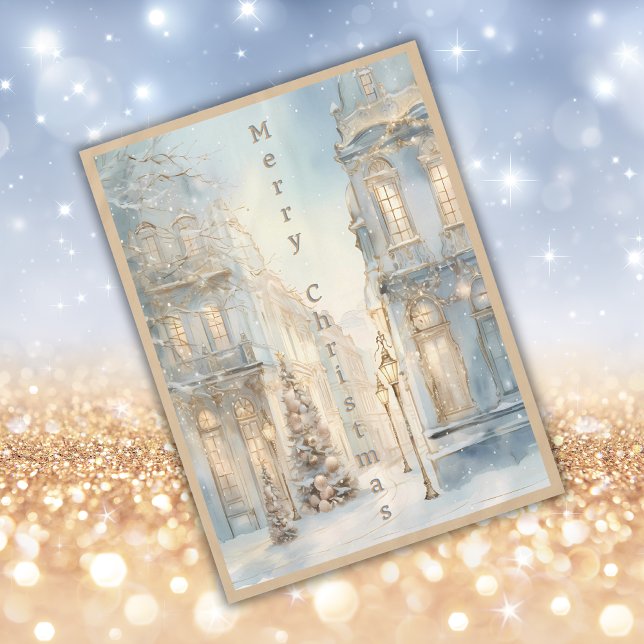 Nappe Monogramme de Noël Joyeux hiver vintage | petit (Créateur téléchargé)
