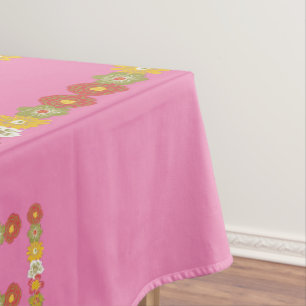 Nappe Monogramme Fleur de Daisy Amour Rose