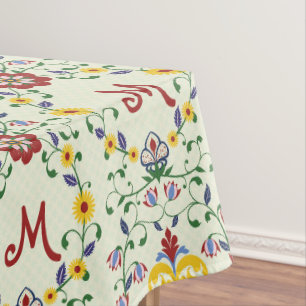Nappe Monogramme scandinave Motif scandinave de roupie n