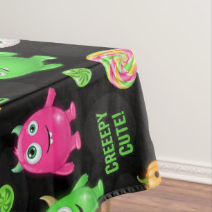 Nappe Monstres "Déplaisants mignons" et Halloween amusan