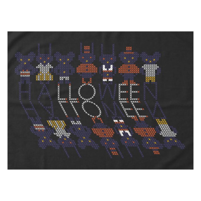 Nappe Monstres d'Halloween éffrayant Stick Horreur (Devant (Horizontal))
