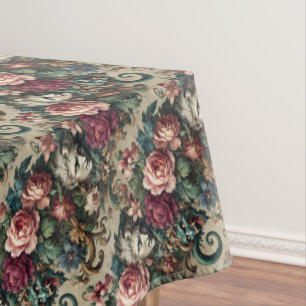 Nappe Monstres parmi les hommes - Gothique Moyen Motif