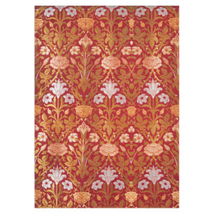 Nappe Morris - Motif de fleurs de rose et de lys vintage