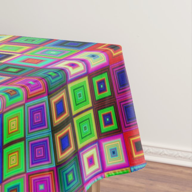 Nappe Mosaic couleurs vives Motifs grecs Abstraits (In Situ)