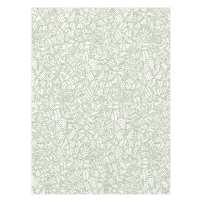 Nappe Mosaïque feuille aléatoire vert pâle (Devant)