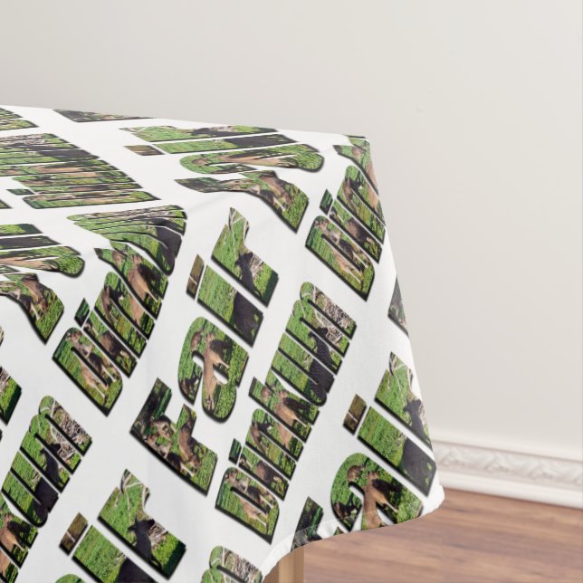 Nappe Mot Aussie De Dinkum Avec Kangaroos, (In Situ)