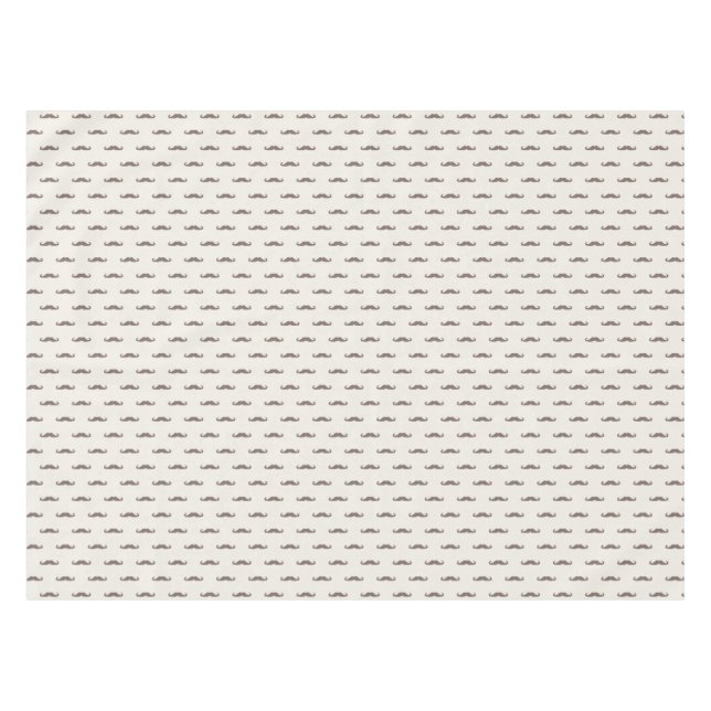 Nappe Motif 3 de hippie de moustache (Devant (Horizontal))