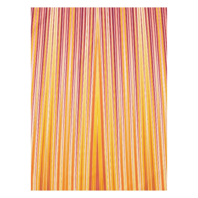 Nappe Motif à bandes orange (Devant)