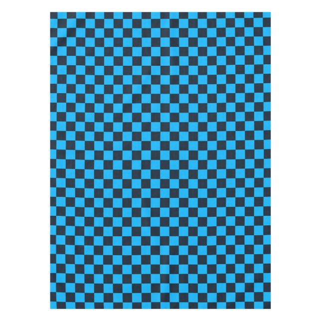 Nappe Motif à carreaux bleu myrtille (Devant)