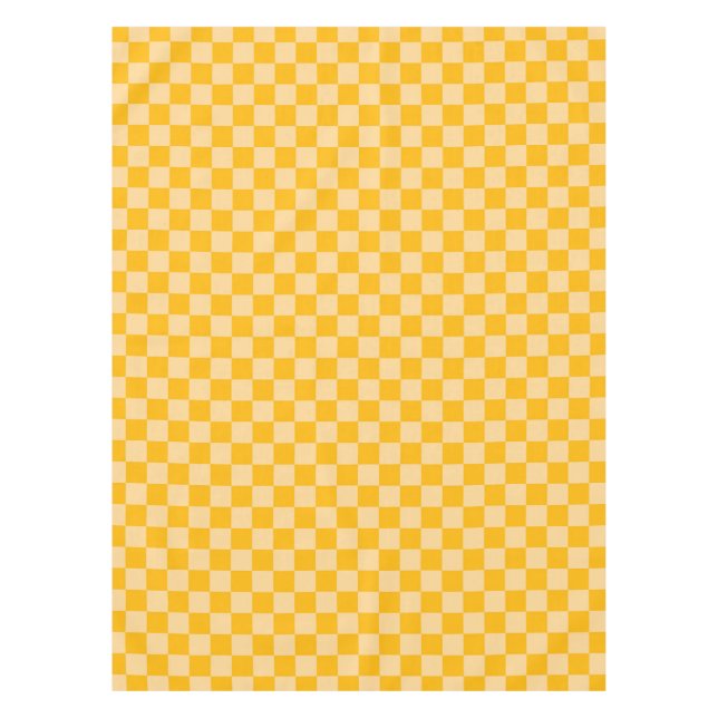 Nappe Motif à carreaux crème et citrus (Devant)