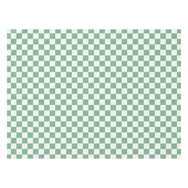Nappe Motif à carreaux de brume d'eucalyptus (Devant (Horizontal))
