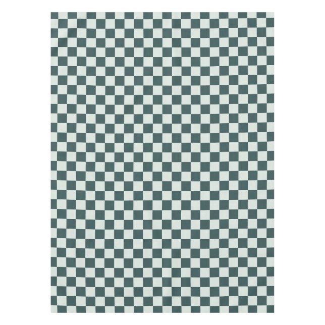 Nappe Motif à carreaux en mousse vert forêt (Devant)