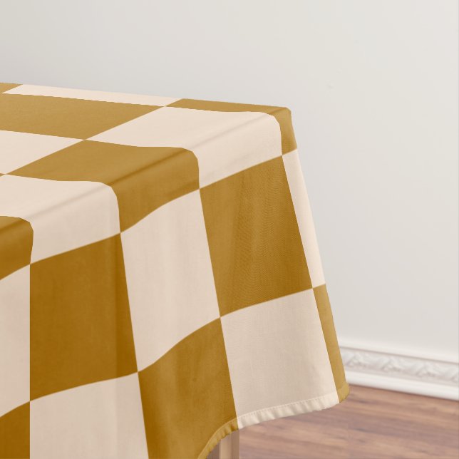 Nappe Motif à carreaux marron et beige (In Situ)
